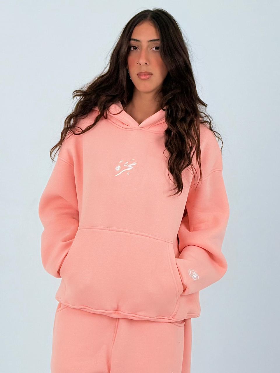 PINK " شَوْ كَانَتْ حُلْوَهُ اللَّيَالِي " HOODIE