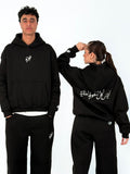 BLACK‏‎ ‏‎" لَيْسَ كُلُّ سُقُوطٍ نِهَايَهْ " HOODIE