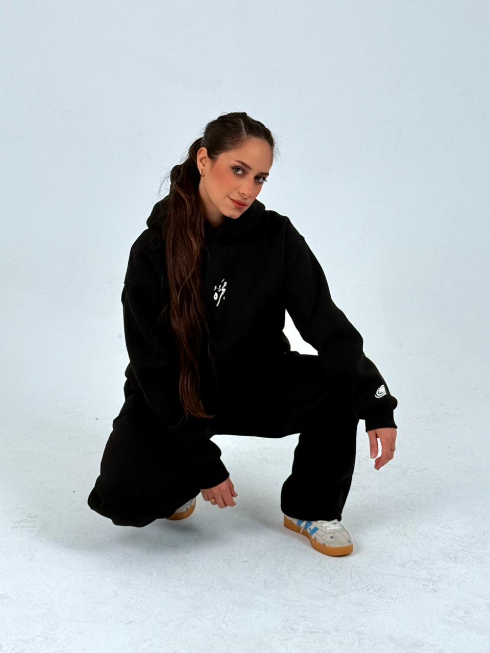 BLACK‏‎ ‏‎" لَيْسَ كُلُّ سُقُوطٍ نِهَايَهْ " HOODIE